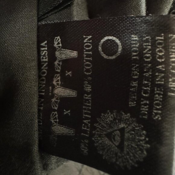 Size: L Tuesday Night Band Practice Men's Real Cut Out Leather Sweat Pant - Picture 2 of 8